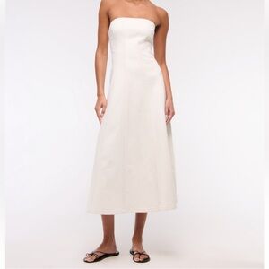 Abercrombie and Fitch Mila Strapless midi dress